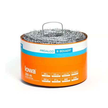 Alambre de Pua Proalco Lowa Calibre 12.5 X 350mts