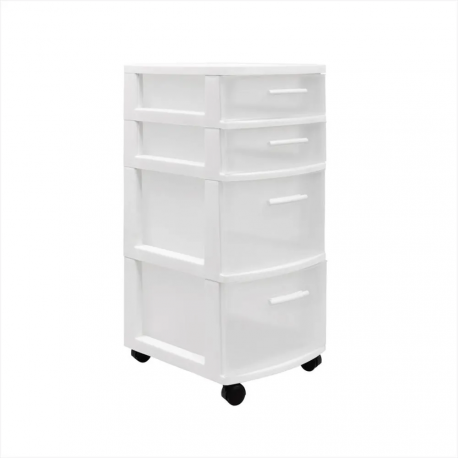 Gavetero 4 Niveles Blanco Marca MQ