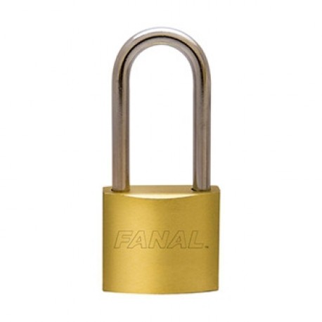 Candado Fanal De Hierro Cuello Largo Bronce