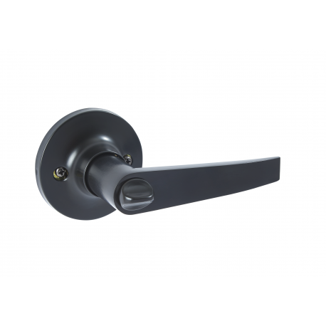 Cerradura Fanal Tubular Para Alcoba Con Manija Negro Mate Suave