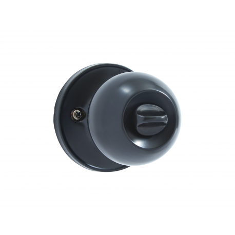 Cerradura Fanal Tubular Para Alcoba Con Pomo Negro Mate