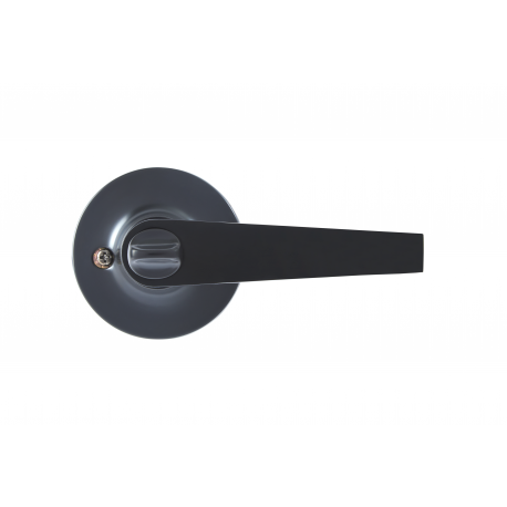 Cerradura Fanal Tubular Para Baño Con Manija Negro Mate Suave