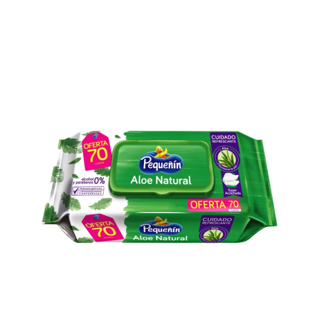 Pañitos Húmedos Pequeñín Aloe vera Pague 50 Lleve 70