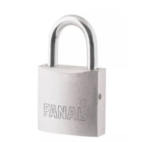 Candado Plano De Hierro 3 Llaves Plata 38mm Fanal