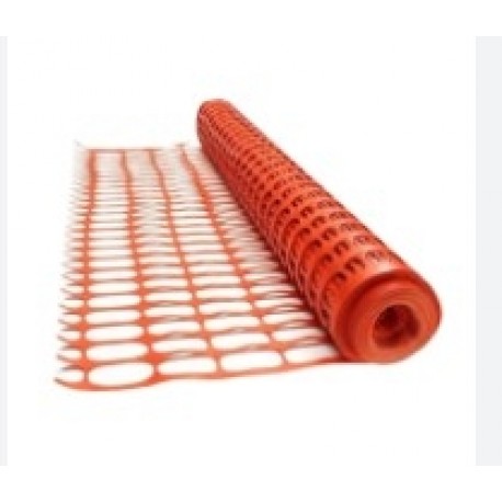 Malla Excala cuadrada todo terreno 15x15mm,1.0m,220g/m, 30m, Naranja