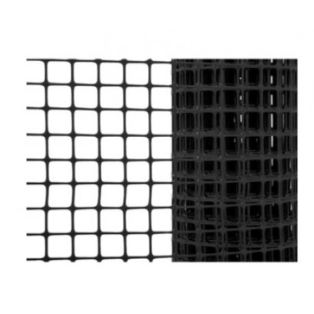 Malla cuadrada Excala todo terreno 15x15mm,1.0m,220g/m, 30m, Negro