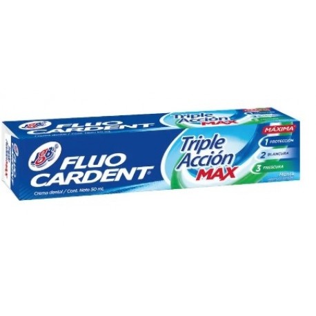 Crema Dental Fluocardent Triple Acción Max 50 Ml