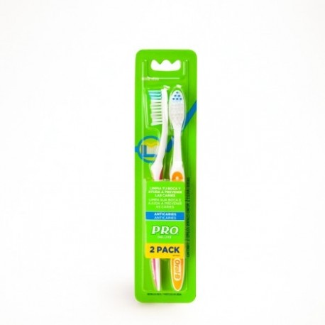Cepillo dental Pro Deluxe 2 pack x 6