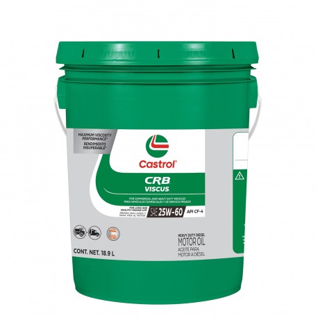 Aceite CRB Castrol Viscus 25W60 Cuñete18.9L