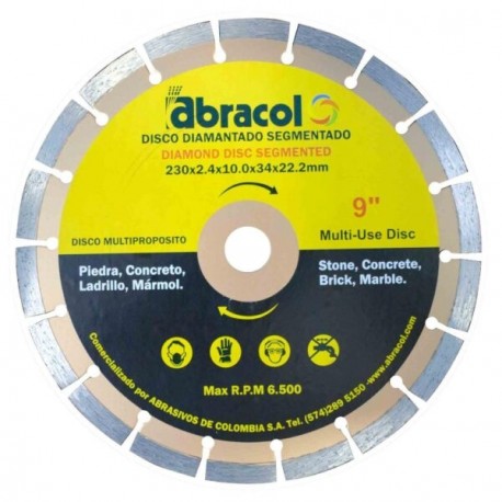 Disco Diamanta Abracol 230X2.4X10.0X34