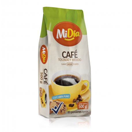 Café Tostado y Molido MiDía 500gr.