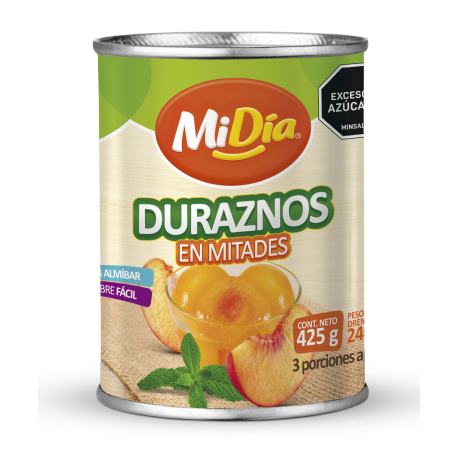 Duraznos Mitades MiDía x425g S.