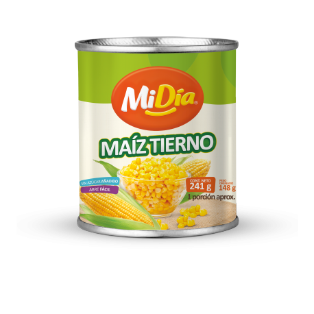 Maíz Tierno Lata MiDía 241g