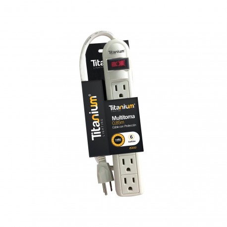 Multitoma 6 Salidas Mercury 0.85m Cable Con Proteccion