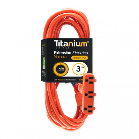 EXTENSION 3M EXTERIOR MERCURY NARANJA 3X14 TITANIUM X3 SALIDAS 