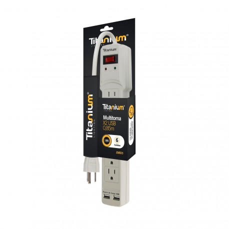 MULTITOMA MERCURY X2USB + 6 SALIDAS CON PROTECCION TIPO AMERICANA