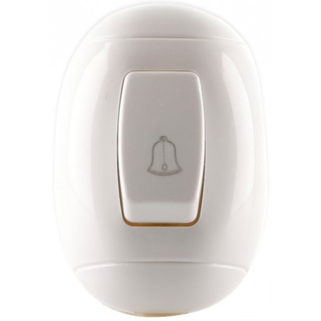 PULSADOR MERCURY SOBREPONER BLANCO DE LUJO ETI02