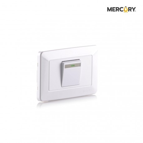 Interruptor Sencillo Conmutable Mercury Blanco 118z-01  Eti08