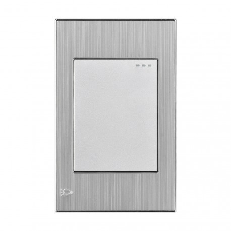 Interruptor Sencillo Conmutable Mercury Stainless Eti43