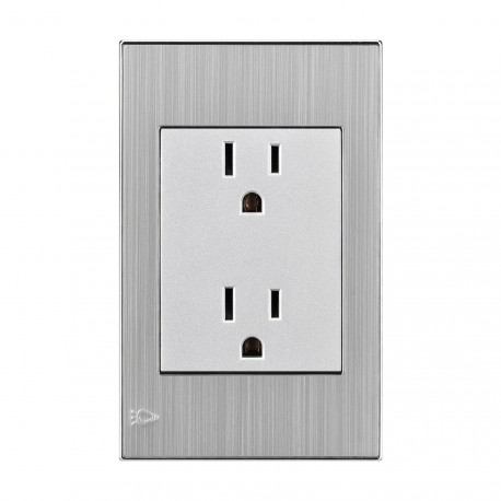 Toma Doble Polo Tierra Mercury Stainless Eti46no Dvd 