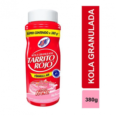 Kola Granulada JGB Tarrito Rojo Fresa Super Contenido X 380gr