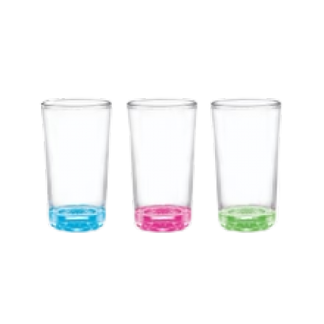 Vaso Herradura Fondo color Cristar X6