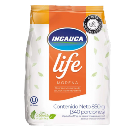 Azucar Incauca Life Morena Bolsa 850 g