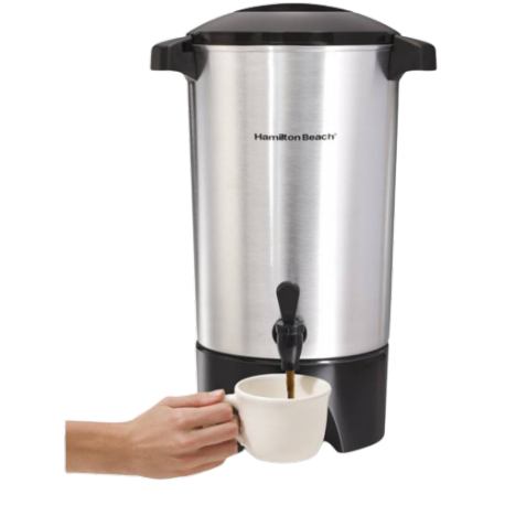 Cafetera Hamilton Beach 45 tazas 40515 Plateado