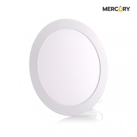 PANEL LED MERCURY 12W 6" LUZ CALIDA 3000K REDONDO INCRUSTAR