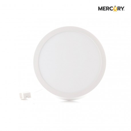 Panel Led Mercury Sobreponer 18w 8" Blanco Redondo  Ipl23