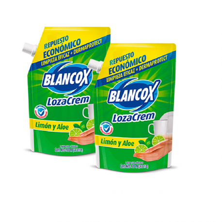 Oferta Blancox Duo Lavaloza Crem Liquido DoyPak Limon x720ml