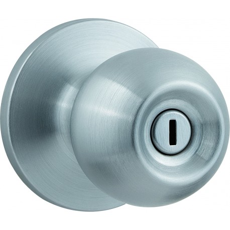 Cerradura Fanal Pomo Beet Cilíndrico En Acero Inoxidable Para Baño