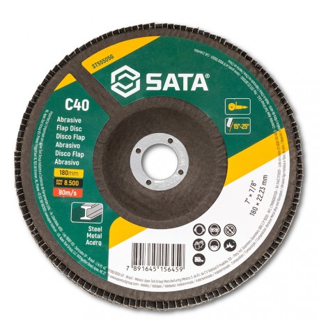 Disco Flap Sata Metal/Inox 7" G40  - Bulk X10
