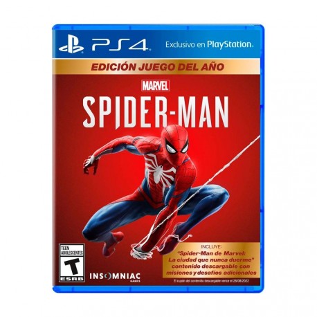 Videojuego PS4 Spiderman Goty - LATAM