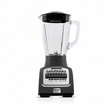 Licuadora Imusa Infiny Force XL 12 Velocidades Vaso de Vidrio Gris