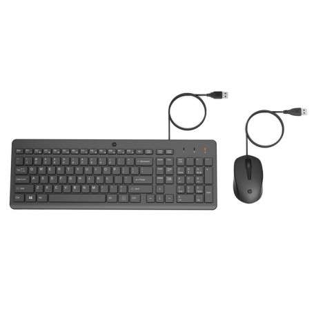 Combo HP Alámbrico Teclado + Mouse 150 Negro