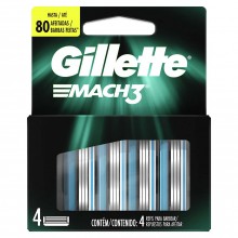 Gillette Mach3 Repuestos Para Afeitar 4 Und