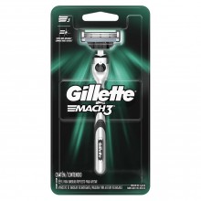 Gillette Mach3 Maquina Para Afeitar Recargable + 1 Repuesto Para Afeitar 1 Kit